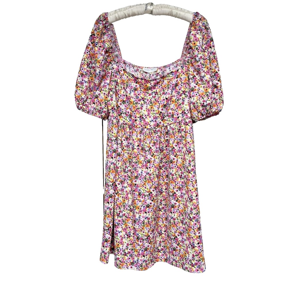 Primark Cares Women's Floral Babydoll Dress Size M (8/10 US), Milkmaid Peasant